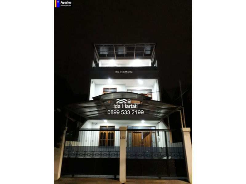 Rumah 3 Lantai SHM Di Jalan Tabing Gunung Sahari Jakarta Pusat