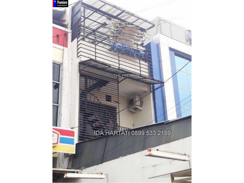 Ruko 3 Lantai Dua Muka Percetakan Negara Jakarta Pusat