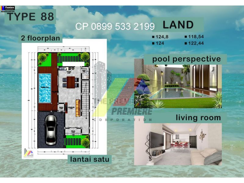 Rumah Cluster Resort Felgio Kuta Selatan Bali