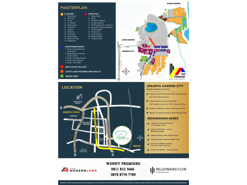 Rumah Baru Jakarta Garden City Cluster Shinano Jakarta Timur