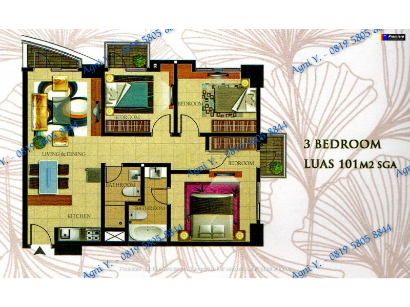Apartemen Dijual Di Kelapa Gading, Kelapa Gading, Jakarta Utara, DKI Jakarta, 14250
