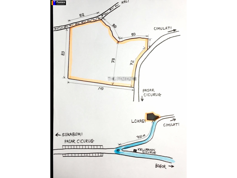 Tanah Dijual jl Taman Rekreasi Cimelati, Cicurug, Sukabumi, Jawa Barat, 43359